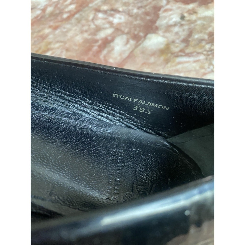 Burberry Black Patent Leather Round Toe Ballet Flat Shoes 38.5/US 8.5 EUC! $400 - Picture 3 of 13